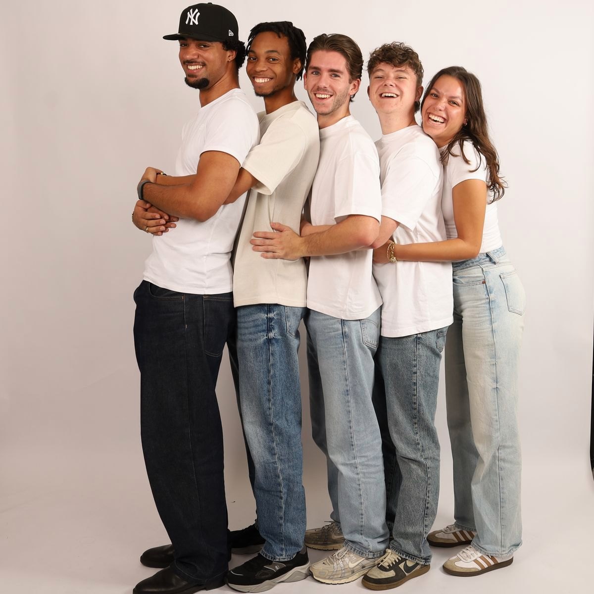 Groepsfoto van het team